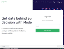 Tablet Screenshot of modeanalytics.com